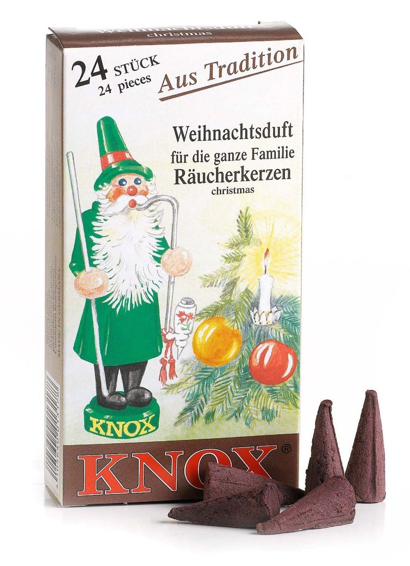 KNOX Christmas Scented Incense Cones, 24 Pack, Made in Germany - Image 3